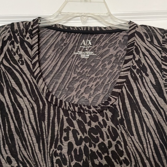 Armani Exchange Women’s snake print t-shirt Size Small - Picture 2 of 5